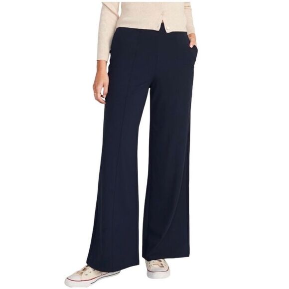 Old Navy Pants - Old Navy NWT navy blue wide leg power soft leggings size L